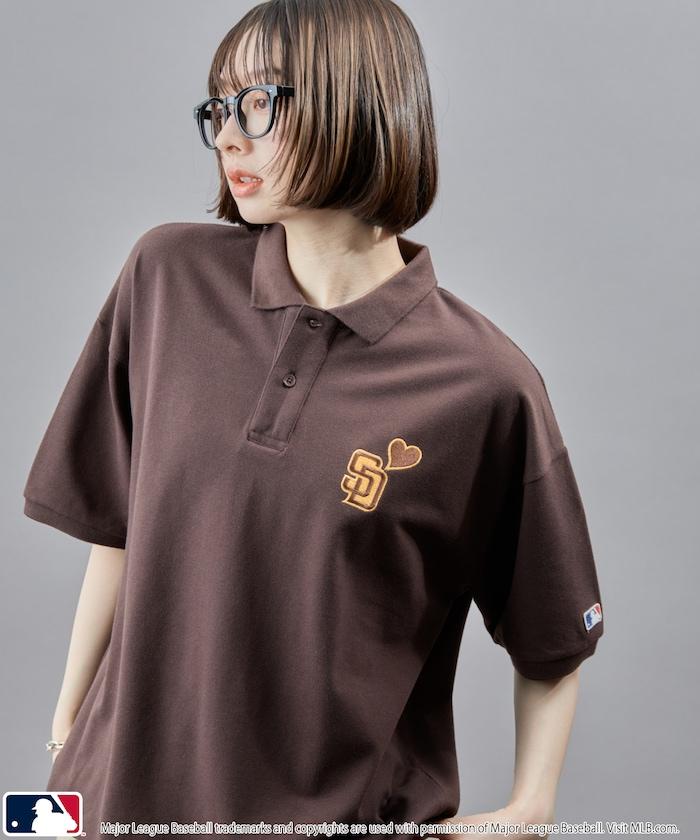 聯名 MLB 心形標誌刺繡Polo衫