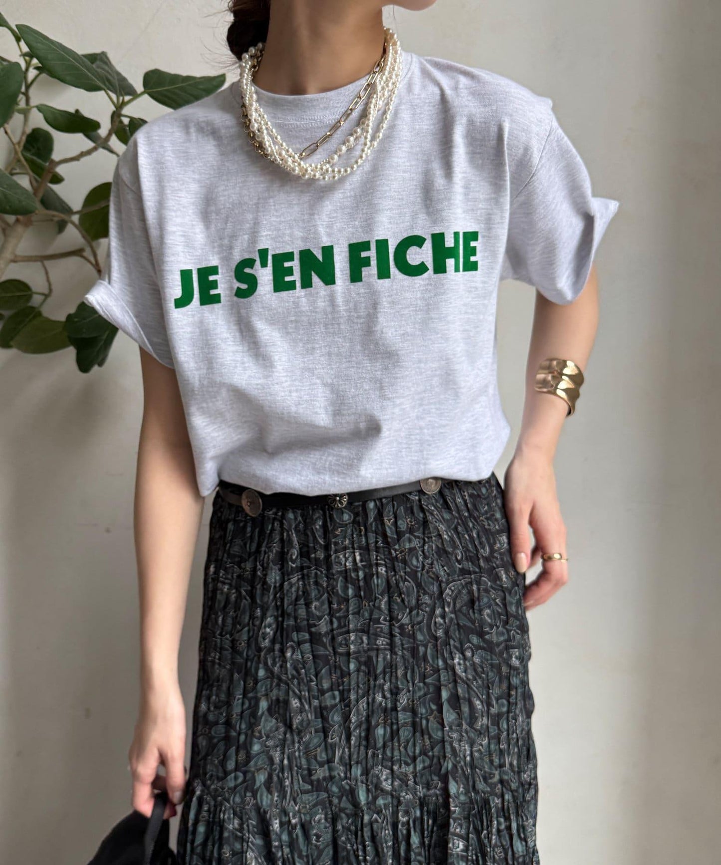 JES'EN FICHE絨布LOGO T恤