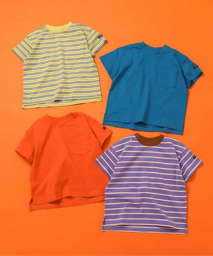 無圖案條紋T恤