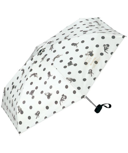 遮光 防曬小貓 圓點 迷你 晴雨兼用 摺疊雨傘