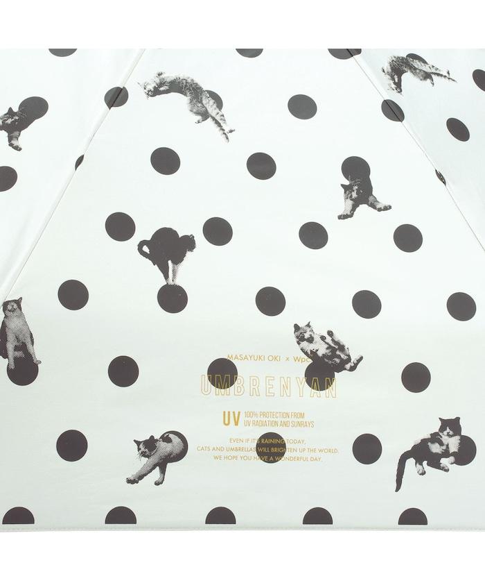 遮光 防曬小貓 圓點 迷你 晴雨兼用 摺疊雨傘