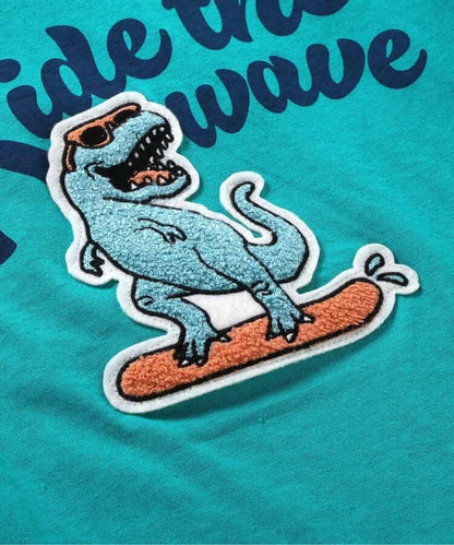 動物圖案印花T恤