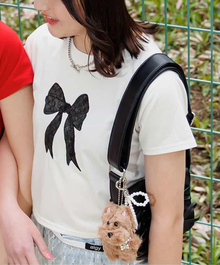 蝴蝶結蕾絲T恤