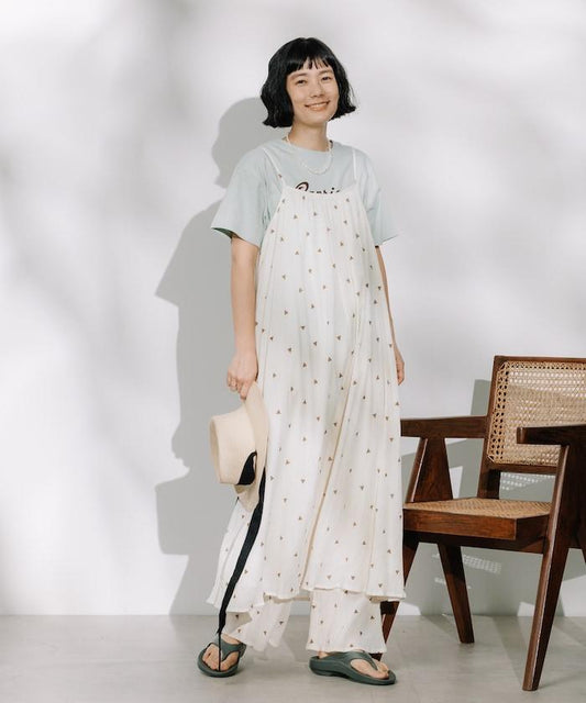 印度 幾何刺繡 女士連衣裙