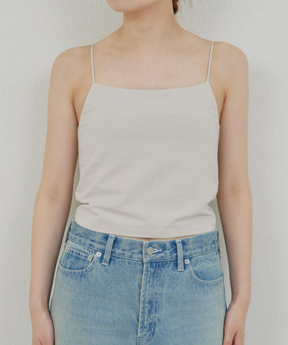 【La nature linge】短款熊圖案吊帶背心