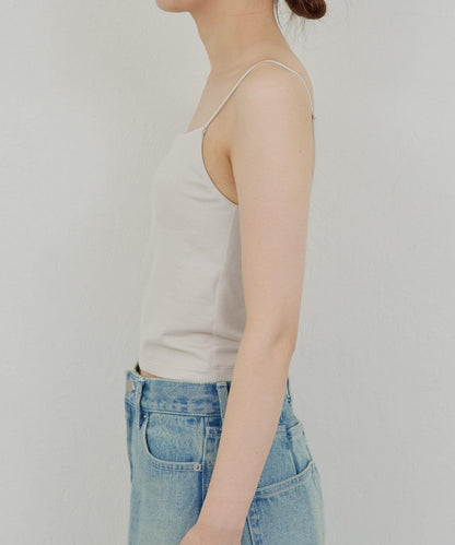 【La nature linge】短款熊圖案吊帶背心