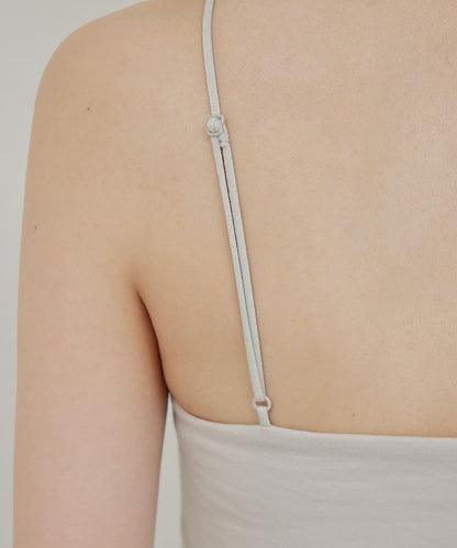 【La nature linge】短款熊圖案吊帶背心