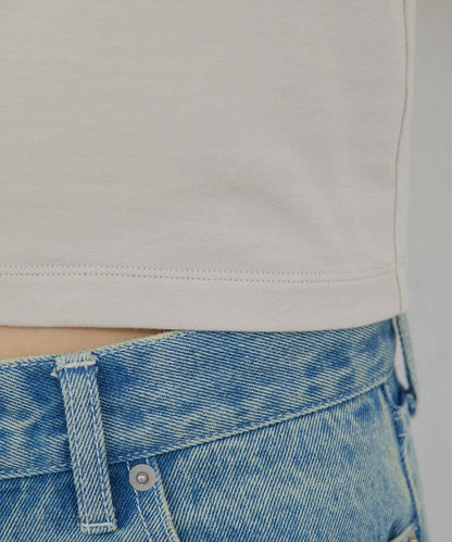 【La nature linge】短款熊圖案吊帶背心