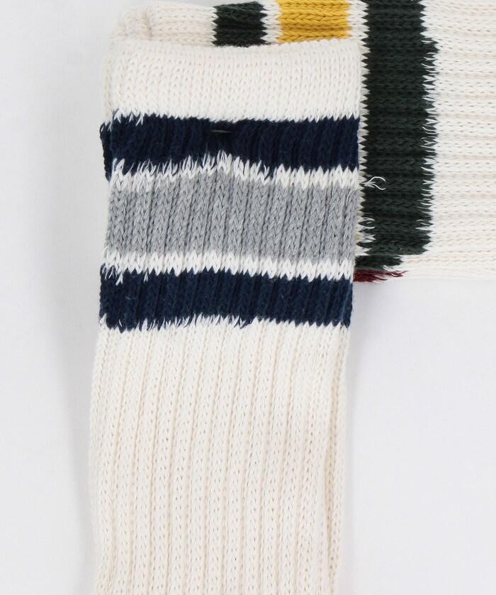 配色3條線 船襪(25.0-27.0cm適用)