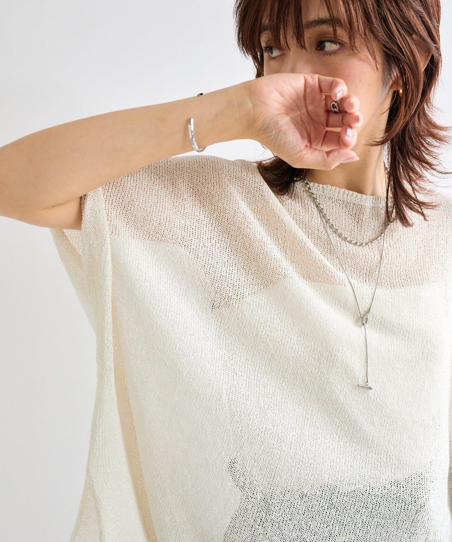 【清爽易穿】紙質雨披針織衫