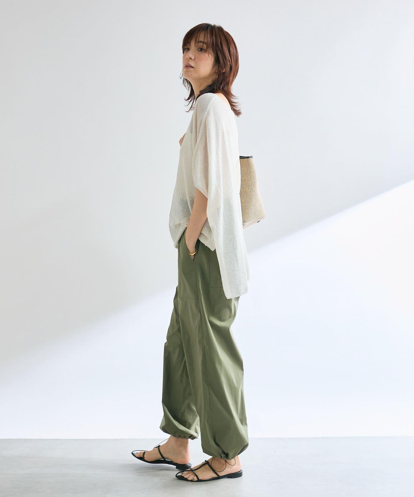 【清爽易穿】紙質雨披針織衫