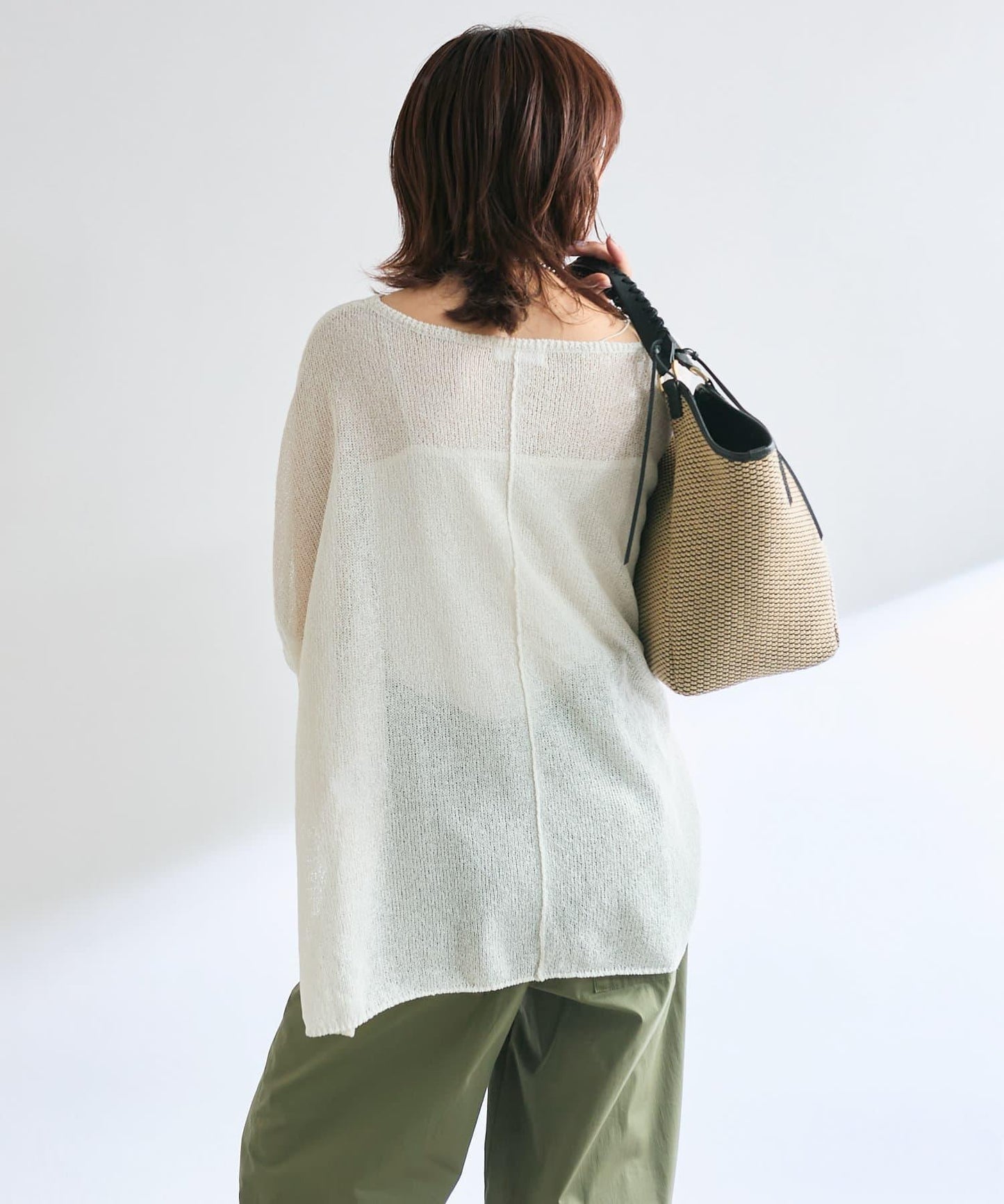 【清爽易穿】紙質雨披針織衫