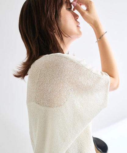 【清爽易穿】紙質雨披針織衫