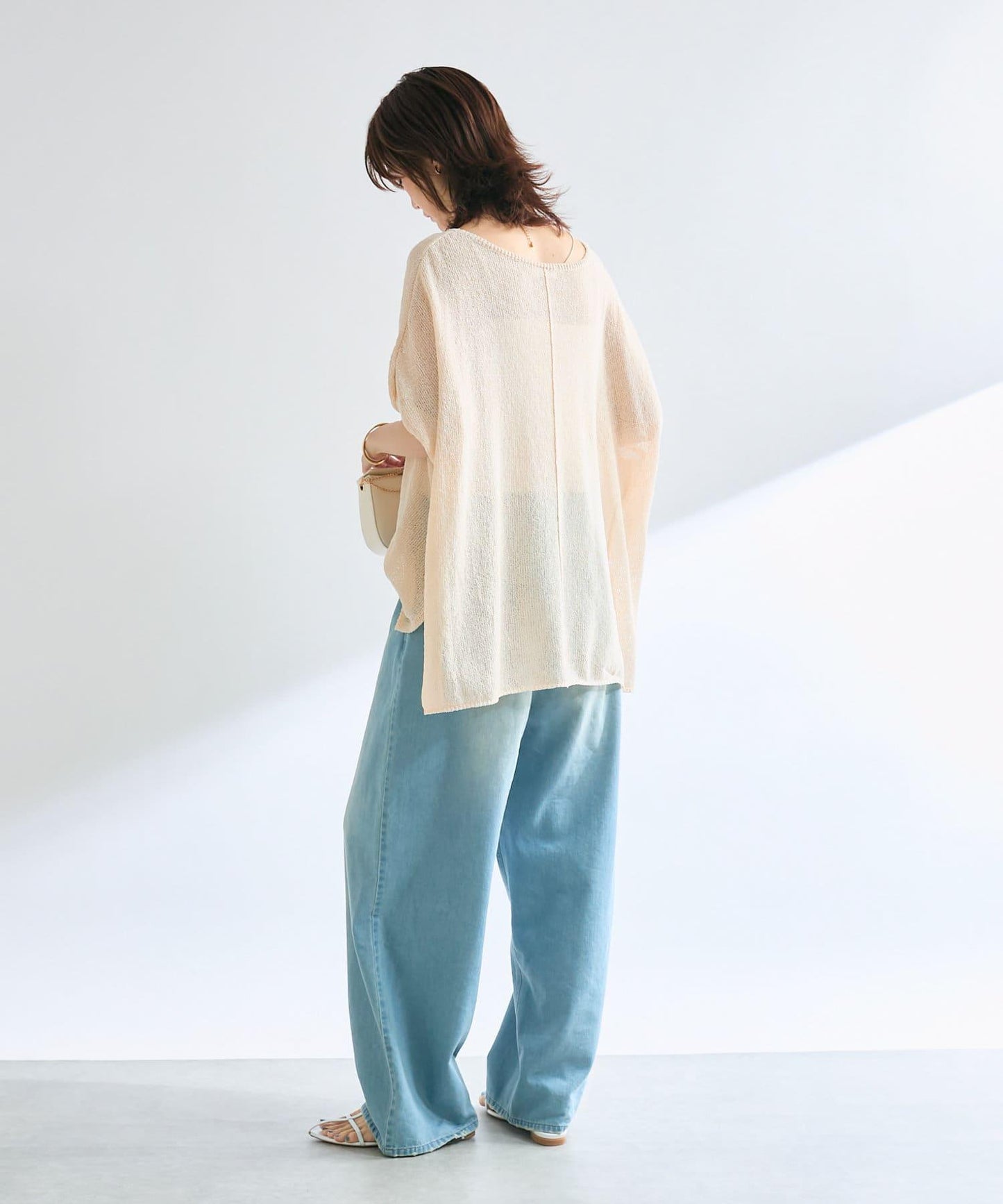 【清爽易穿】紙質雨披針織衫