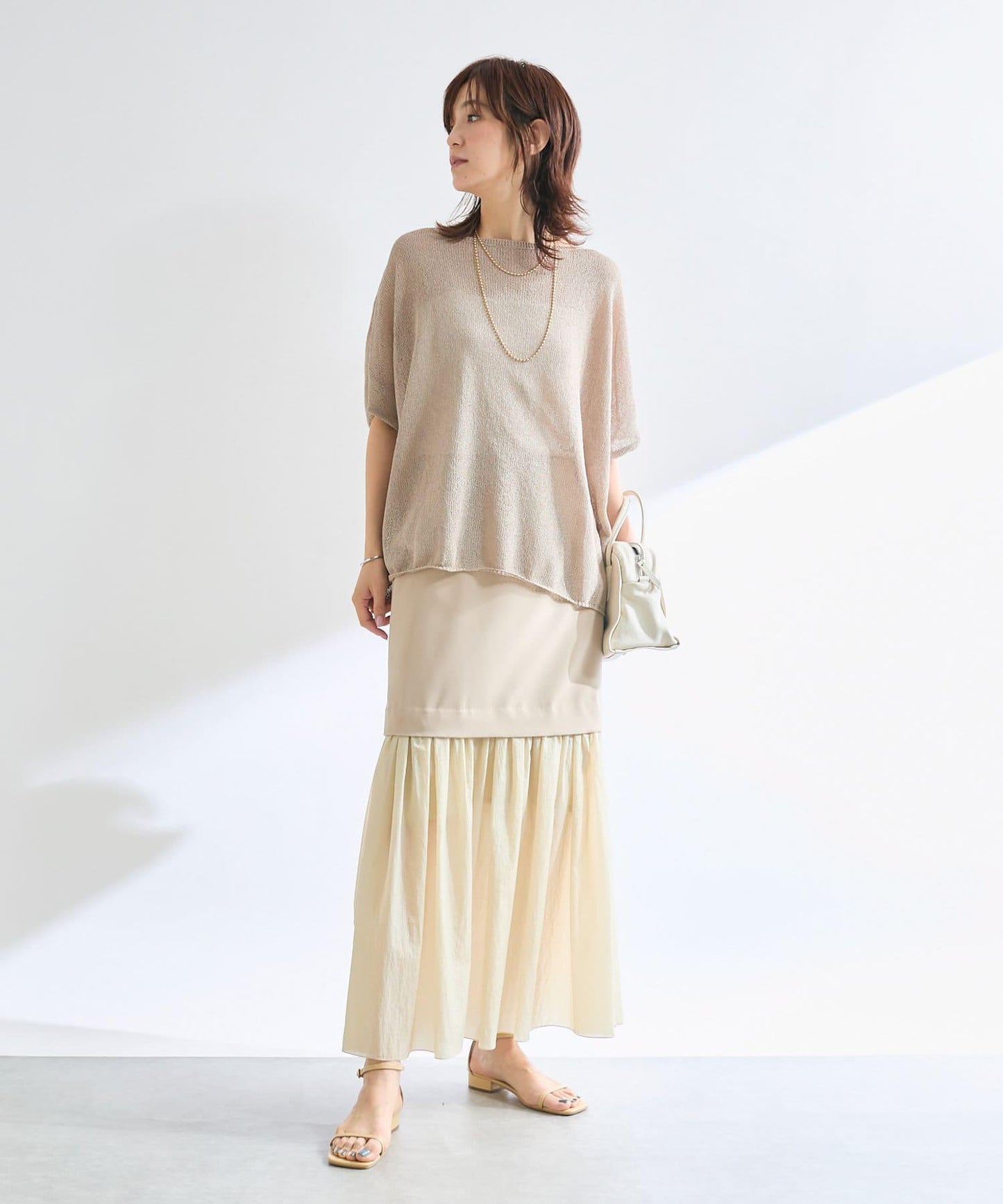 【清爽易穿】紙質雨披針織衫