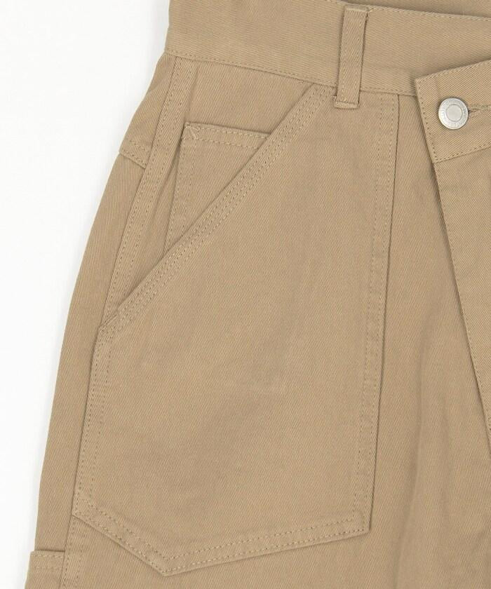 交叉裝飾繪畫寬鬆褲