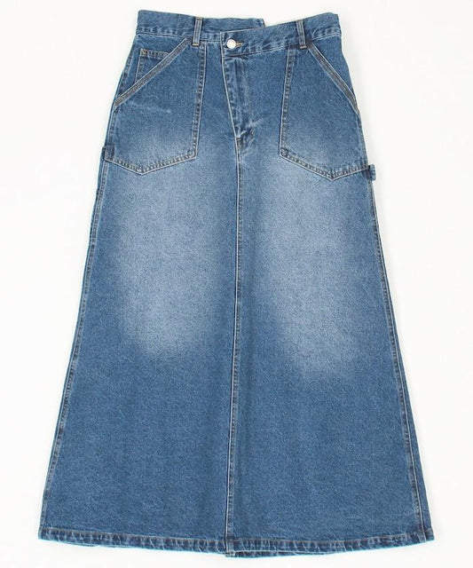 交叉細節印花裙