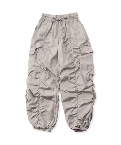 閃亮褶皺工裝褲