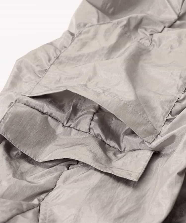 閃亮褶皺工裝褲