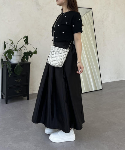 花朵刺繡T恤
