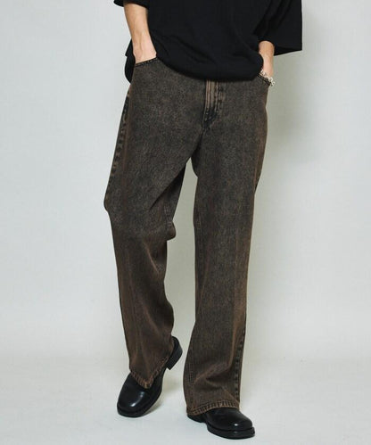 修身牛仔喇叭褲