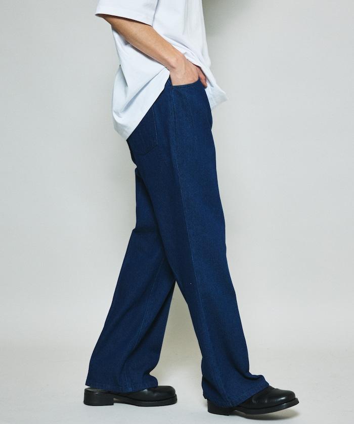 修身牛仔喇叭褲