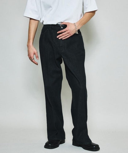 修身牛仔喇叭褲