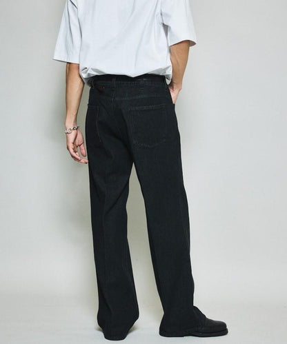 修身牛仔喇叭褲