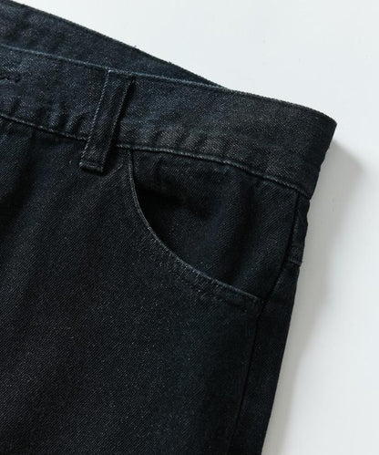 修身牛仔喇叭褲