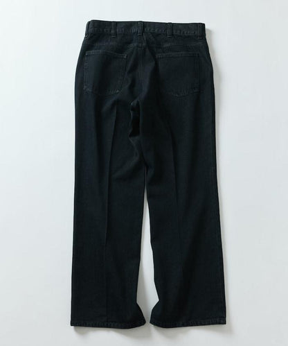 修身牛仔喇叭褲