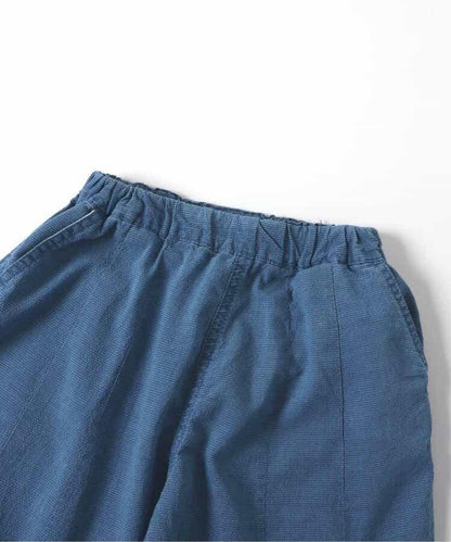 靛藍色足球休閒長褲 九分褲