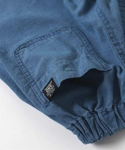 靛藍色足球休閒長褲 九分褲