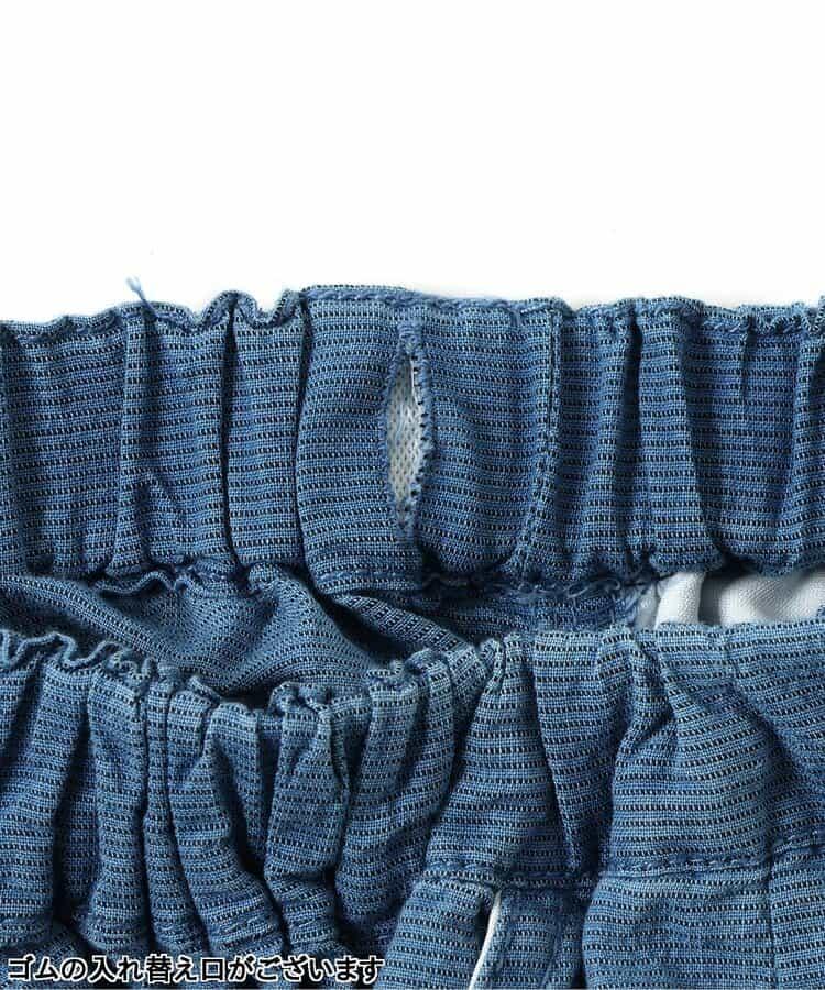 靛藍色足球休閒長褲 九分褲