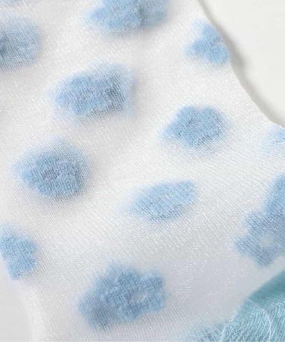 3P對象 心形花紋透明長襪