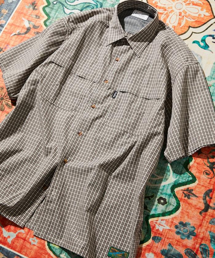 聯名 釣魚口袋 格紋襯衫 短袖