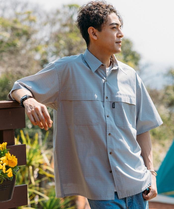 聯名 釣魚口袋 格紋襯衫 短袖