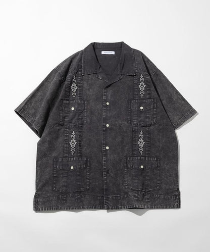 淡色處理 古巴襯衫 短袖