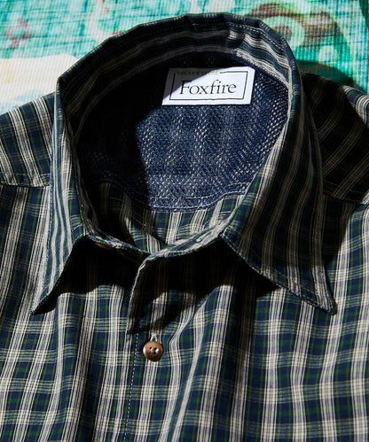 聯名 釣魚口袋 格紋襯衫 短袖