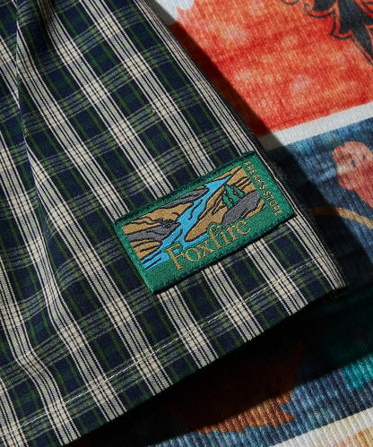 聯名 釣魚口袋 格紋襯衫 短袖