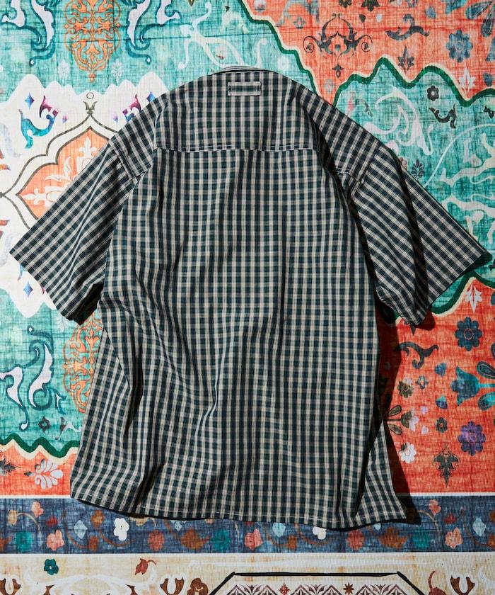 聯名 釣魚口袋 格紋襯衫 短袖