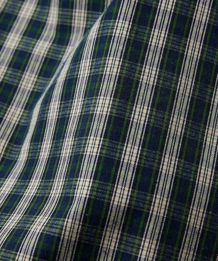 聯名 釣魚口袋 格紋襯衫 短袖