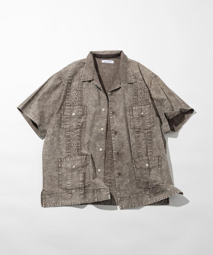 淡色處理 古巴襯衫 短袖