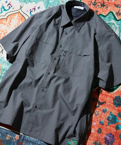 聯名 釣魚口袋 格紋襯衫 短袖