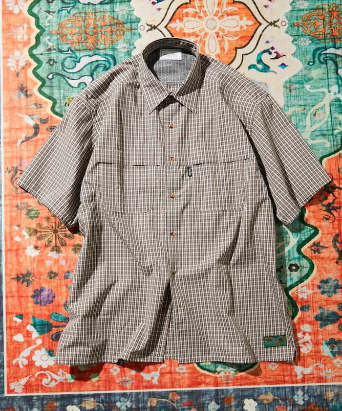 聯名 釣魚口袋 格紋襯衫 短袖