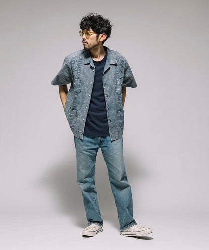 淡色處理 古巴襯衫 短袖