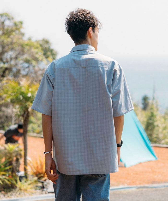 聯名 釣魚口袋 格紋襯衫 短袖