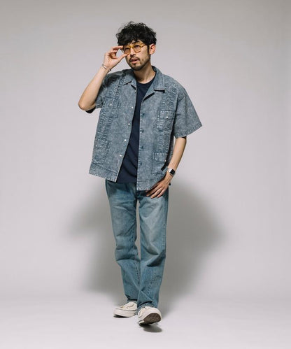 淡色處理 古巴襯衫 短袖