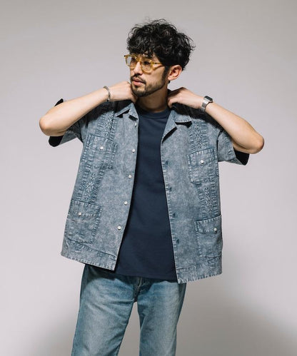 淡色處理 古巴襯衫 短袖