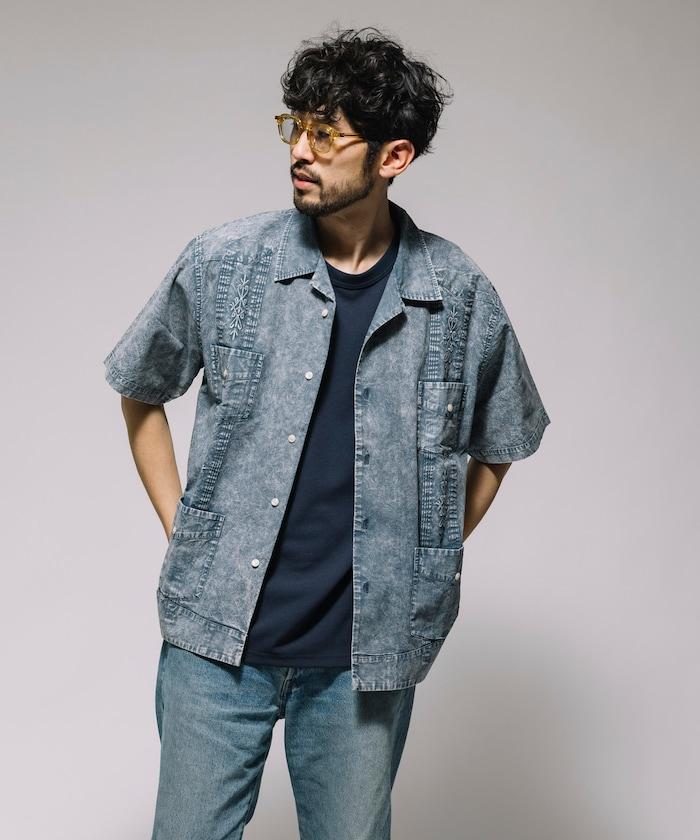 淡色處理 古巴襯衫 短袖