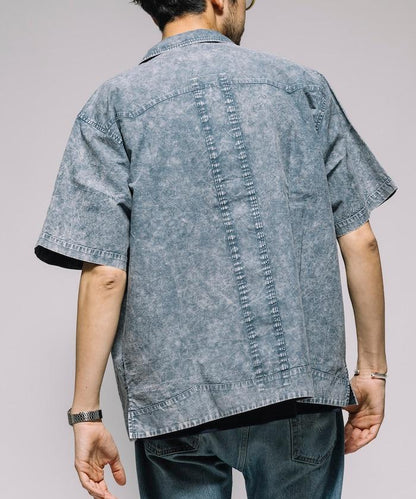 淡色處理 古巴襯衫 短袖